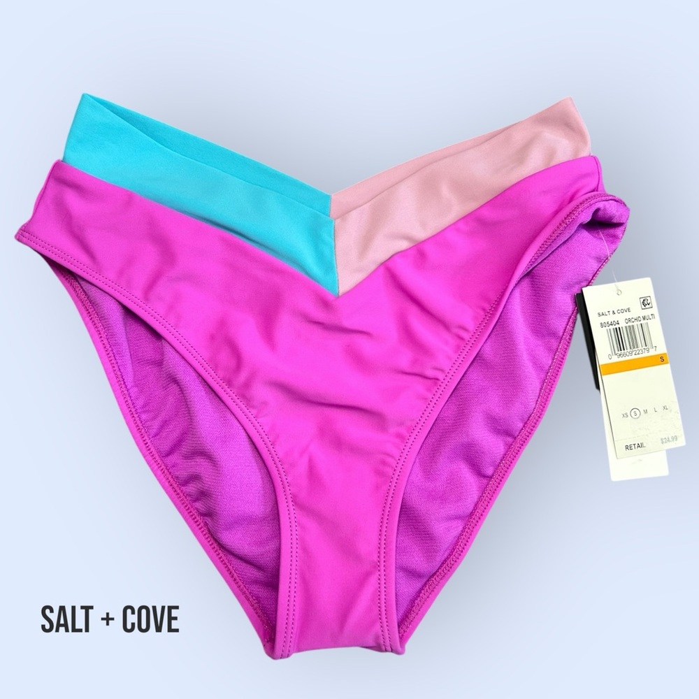 Colorblock Bikini Bottom - Size Small